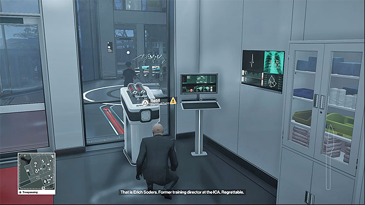 Place the poisoned stem cells into the device next to the operating room - Murdering Erich Soders | Hokkaido - Hokkaido: Situs Inversus - Hitman Game Guide
