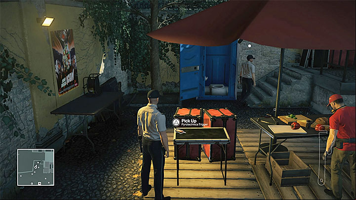 Watch out for the people working around the trigger - Disguises and important items | Sapienza: The Icon - Summer Episode - Sapienza: The Icon - Hitman Game Guide