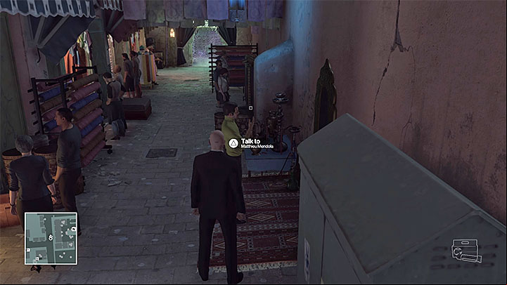Talk to Mendola to have him follow you - Murdering both targets | Marrakesh: A House Built on Sand - Summer Episode - Marrakesh: A House Built on Sand - Hitman Game Guide