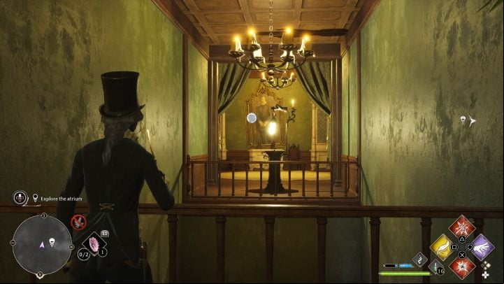 There is another stand in the middle of the next room - Hogwarts Legacy: How to explore the Atrium in the Minding Your Own Business quest? - Combat and exploration - Hogwarts Legacy Guide