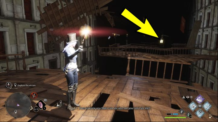 There is a stand here - Hogwarts Legacy: How to explore the Atrium in the Minding Your Own Business quest? - Combat and exploration - Hogwarts Legacy Guide