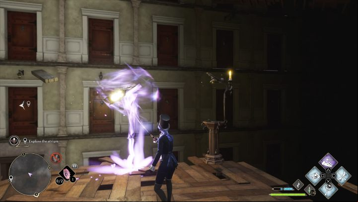 Return to the previous room and go left - Hogwarts Legacy: How to explore the Atrium in the Minding Your Own Business quest? - Combat and exploration - Hogwarts Legacy Guide