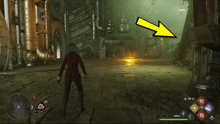Use the stairs on the left - Hogwarts Legacy: Marunweem Lake - Collection Chests - Collection Chests - Hogwarts Legacy Guide