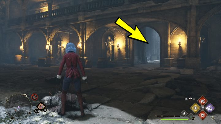 The second chest is in a small room on the right side of the large chamber - Hogwarts Legacy: Marunweem Lake - Collection Chests - Collection Chests - Hogwarts Legacy Guide