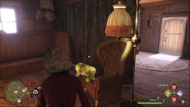 Chest #12 is in the same house (Chests #11) next to the armchair - Hogwarts Legacy: Marunweem Lake - Collection Chests - Collection Chests - Hogwarts Legacy Guide