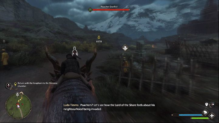 After mounting Graphorn head towards the quest marker - Hogwarts Legacy: San Bakars Trial - Main quests - Hogwarts Legacy Guide