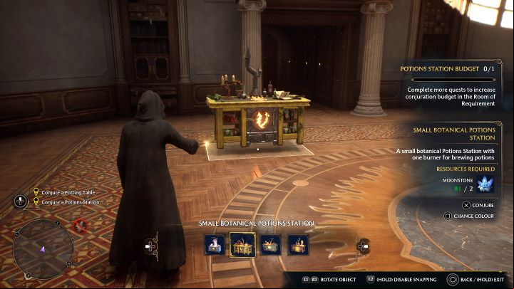 Conjure any of the small stations - Hogwarts Legacy: The Room of Requirement - Main quests - Hogwarts Legacy Guide