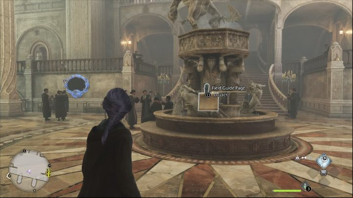 Name: Central Hall Fountain - Hogwarts Legacy: The Library Annex - Field guide pages - Hogwarts Legacy Guide