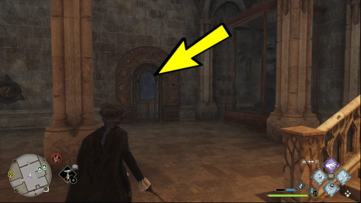 You can read about how to deal with opening the door with symbols on the page: How to solve door puzzles - Hogwarts Legacy: The Library Annex - Field guide pages - Hogwarts Legacy Guide
