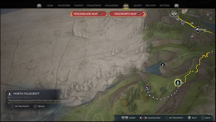 Interactive Map: Merlin Trial - Feldcroft Region #3 - Hogwarts Legacy: Feldcroft Region - all Merlin Trials - Merlins Trials - Hogwarts Legacy Guide