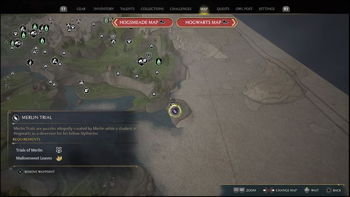 Interactive map link: Merlin Trial - Cragcroftshire #5 - Hogwarts Legacy: Cragcroftshire - all Merlin Trials - Merlins Trials - Hogwarts Legacy Guide
