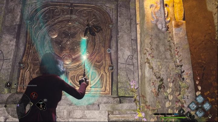 Bring the moth to the door near the stairs and return for the waterfall moth - Hogwarts Legacy: The Centaur and the Stone - Relationship quests - Poppy - Hogwarts Legacy Guide