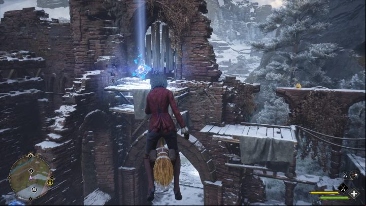 The second object is on top of the ruins - Hogwarts Legacy: Ancient Magic Hotspots Part 2 - Highlands - Hogwarts Legacy Guide