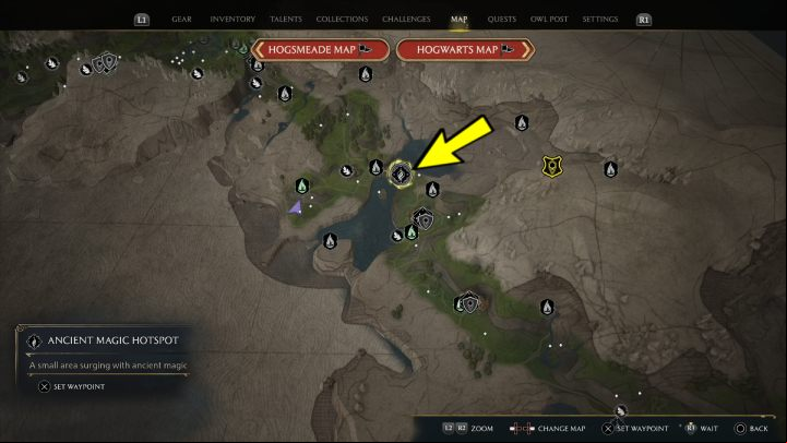 Region: Marunweem Lake - Hogwarts Legacy: Ancient Magic Hotspots Part 2 - Highlands - Hogwarts Legacy Guide