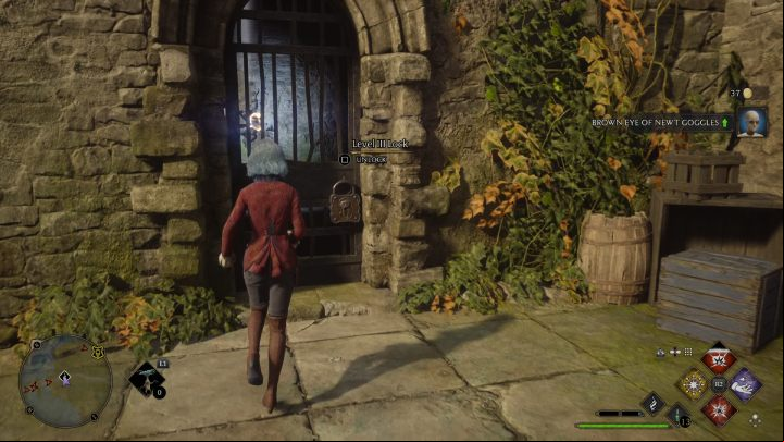 Jump to the next platform and use Accio to pull the handle by the planks - Hogwarts Legacy: Ancient Magic Hotspots Part 2 - Highlands - Hogwarts Legacy Guide