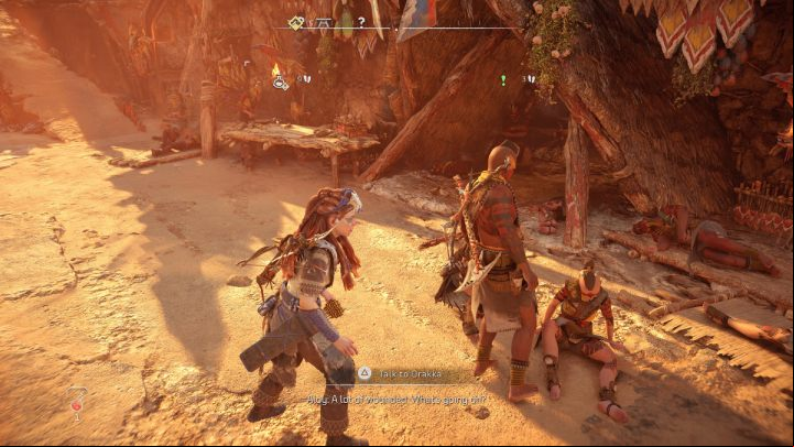 Talk to Drakka in Arrowhand - Horizon Forbidden West: Thirst for the Hunt - walkthrough - Side quests - Horizon Forbidden West Guide