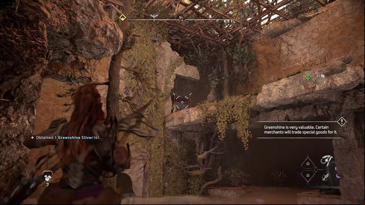 Then, pull down a crate from the ledge using the Pullcaster - Horizon Forbidden West: Emergency Pit Stop - how to get? - Ornaments - Horizon Forbidden West Guide