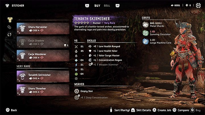 The most obvious use of Shards is trading with merchants - Horizon Forbidden West: How to earn and spend Money (Metal Shards)? - World and game information - Horizon Forbidden West Guide