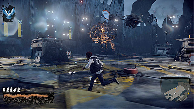 Avoid objects threw by Augustine - Brooke Augustine #1 - Boss fights - inFamous: Second Son - Game Guide and Walkthrough