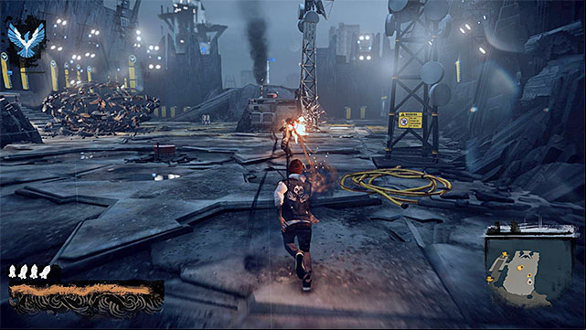 Eliminate Augustines soldiers before you focus on here - Brooke Augustine #1 - Boss fights - inFamous: Second Son - Game Guide and Walkthrough