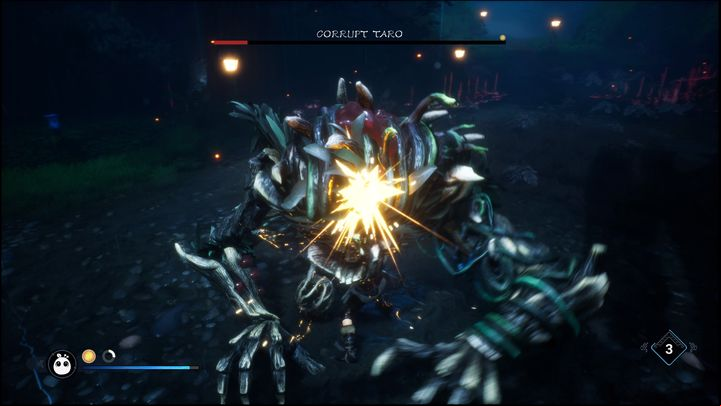 The less health Corrupt Taro has, the more dangerous he becomes - Kena Bridge of Spirits: Corrupt Taro - boss, how to beat? - Bosses - Kena Bridge of Spirits Guide