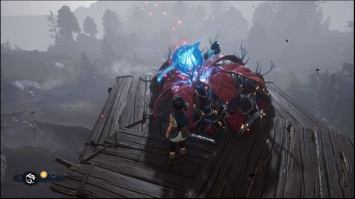Jump onto the next platform and cleanse the flower with Rot and Pulse - Kenas Bridge of Spirits: Adiras Love - walkthrough - Walkthrough - Kena Bridge of Spirits Guide