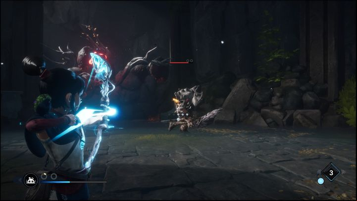 The next wave consists of shield-bearers and a Sprout Captain downgraded to a regular enemy - Kenas Bridge of Spirits: Adiras Love - walkthrough - Walkthrough - Kena Bridge of Spirits Guide