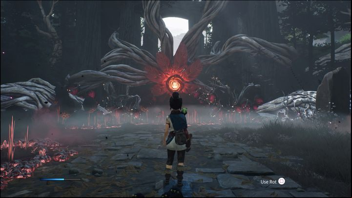After defeating Sprout, simply use Rot to clear the forest - Kena Bridge of Spirits: Sprout - boss, how to beat? - Bosses - Kena Bridge of Spirits Guide