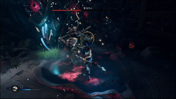 If you don't have Courage and want to attack Kappa at all costs, run only when he starts throwing projectiles, not before - Kena Bridge of Spirits: Kappa - boss, how to defeat? - Bosses - Kena Bridge of Spirits Guide