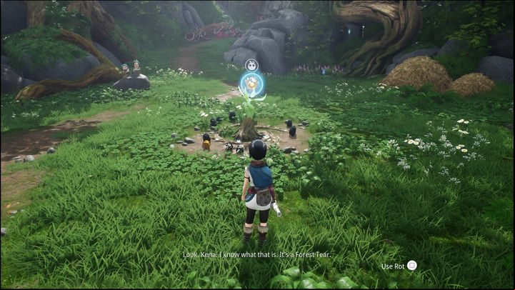 After the fight is over, cleanse the forest - Kena Bridge of Spirits: Help Taro - walkthrough - Walkthrough - Kena Bridge of Spirits Guide