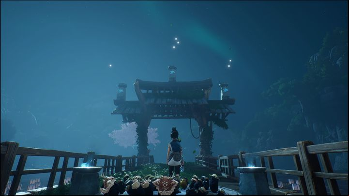 Stand on the platform in the middle of the bridge - Kena Bridge of Spirits: Warrior Path - walkthrough - Walkthrough - Kena Bridge of Spirits Guide