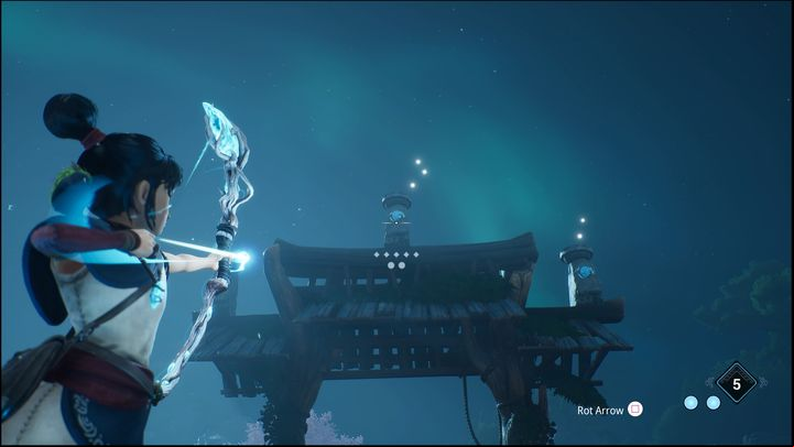Therefore, you will have to shoot the left crystal first, then one on the right, and finally the middle one - Kena Bridge of Spirits: Warrior Path - walkthrough - Walkthrough - Kena Bridge of Spirits Guide