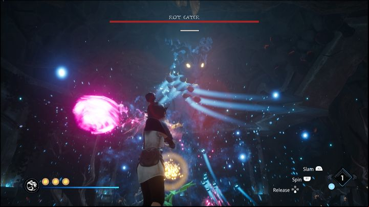 to be in constant motion, even if you control Rot - Kena Bridge of Spirits: Rot Eater - boss, how to defeat? - Bosses - Kena Bridge of Spirits Guide