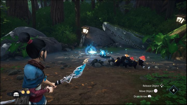 After shooting three crystals, a Forest Tear will drop - Kenas Bridge of Spirits: Taros Regret - walkthrough - Walkthrough - Kena Bridge of Spirits Guide
