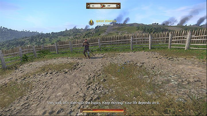Speak with Combat Master Vanyek in the village and then meet him at the practice ring to the left of the castle - Kingdom Come Deliverance: Unexpected Visit - Main quests - Kingdom Come Deliverance Game Guide
