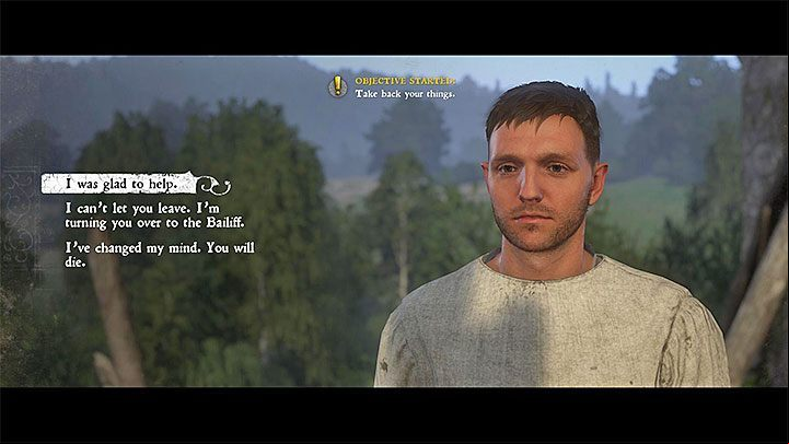 If you helped Pious / Antonius in faking his own death and if you escaped together from the monastery, you must decide about his future - Kingdom Come Deliverance: A Needle in a Haystack - Main quests - Kingdom Come Deliverance Game Guide