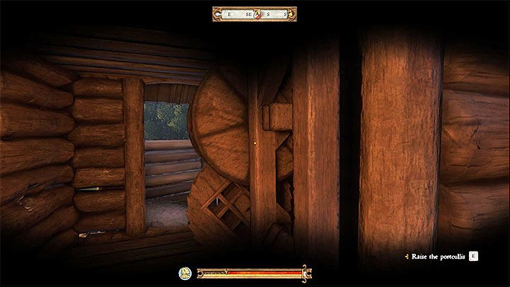 You have to reach the small tower located above the closed gate that leads to Talmberg - that place is presented in the picture 1 - Kingdom Come Deliverance: Out of the Frying Pan - Main quests - Kingdom Come Deliverance Game Guide