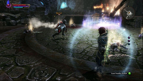 Once the conversation is over, youll be attacked by a group of Tuatha, led by mercenary Myrcyr - Drowned Forest - p. 4 | Side missions - Side missions - Kingdoms of Amalur: Reckoning Game Guide & Walkthrough