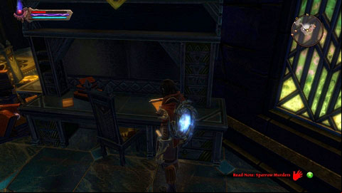 If during the conversation with Selni you used persuasion, you might gain the same knowledge by reading the note hidden in the City Watch - Rathir - p.1 | Side missions - Side missions - Kingdoms of Amalur: Reckoning Game Guide & Walkthrough