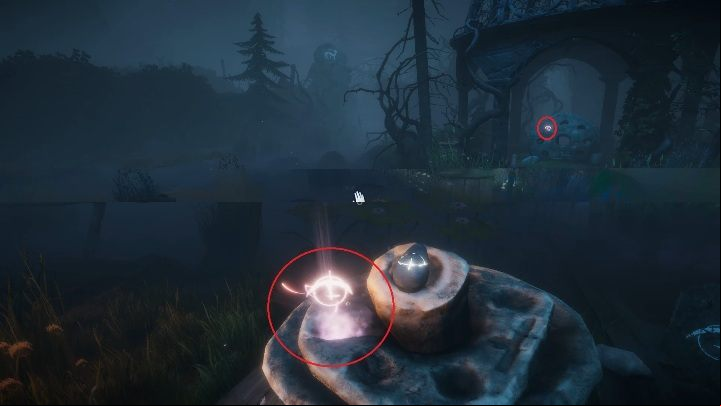 Once you do it, you must position it according to the placement presented in the first shrine - Solutions to puzzles in Lower Garden - Walkthrough - Lower Garden - Lake Ridden Game Guide