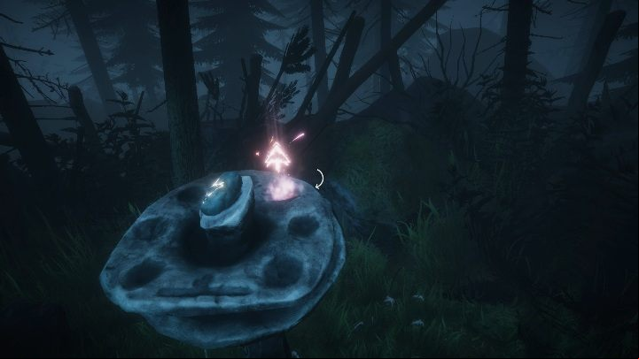 The stone with the tree symbol must be placed in the middle of the shrine - Solutions to puzzles in Lower Garden - Walkthrough - Lower Garden - Lake Ridden Game Guide