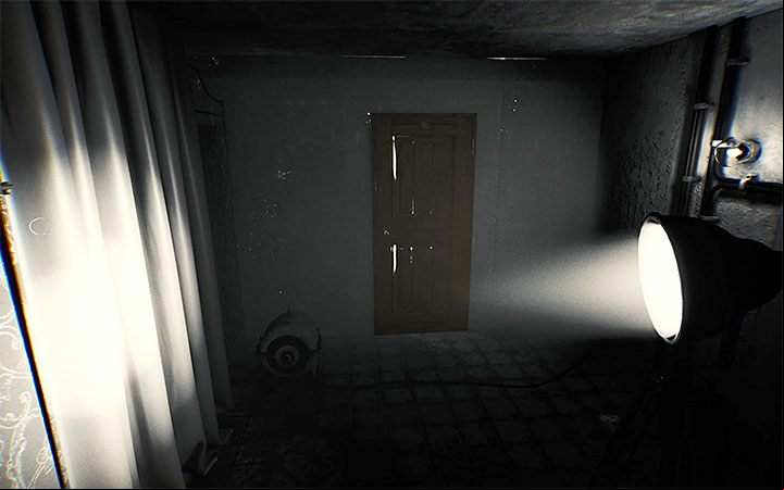 You will reach the place, where you have to solve the puzzle after ing the long section, in which you have to avoid the flames - The cable and bath riddle | Layers of Fear 2 Riddle Solutions - Act 2 - The Hunt - Layers of Fear 2 Guide