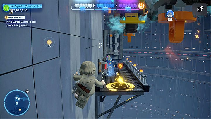 After the window is destroyed, keep pressing the button shown on the screen to not get sucked in by the air - LEGO Skywalker Saga: Revelations! - walkthrough - Episode 5 - The Empire Strikes Back - LEGO Skywalker Saga Guide