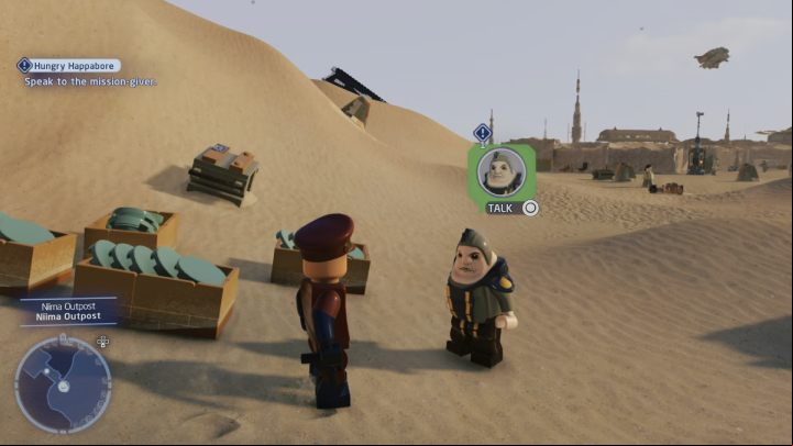 1 - LEGO Skywalker Saga: Hungry Happabore - walkthrough - Jakku - Niima Settlement - LEGO Skywalker Saga Guide