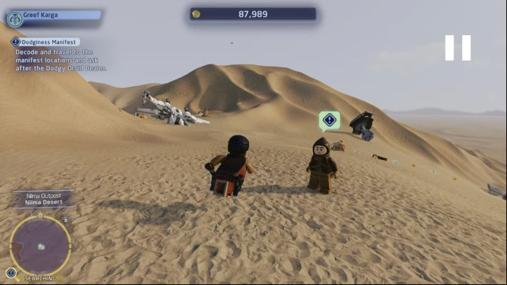 1 - LEGO Skywalker Saga: Dodginess Manifest - walkthrough - Jakku - Tuanul Village - LEGO Skywalker Saga Guide