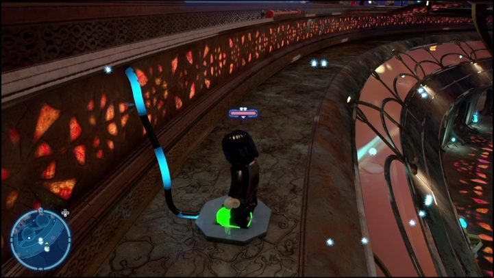 This Kyber brick is on top of one of the tall buildings in the city - LEGO Skywalker Saga: Lake Paonga - list of all puzzles - Naboo - LEGO Skywalker Saga Guide