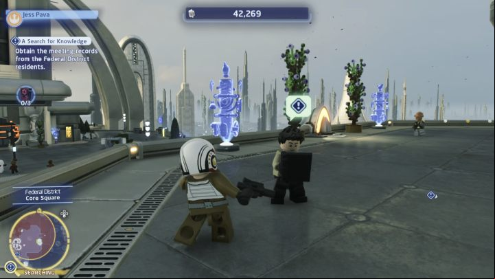 Visit all search areas and collect the meeting notes from the neighborhood's residents - LEGO Skywalker Saga: A Search for Knowledge - walkthrough - Naboo - Theed - LEGO Skywalker Saga Guide