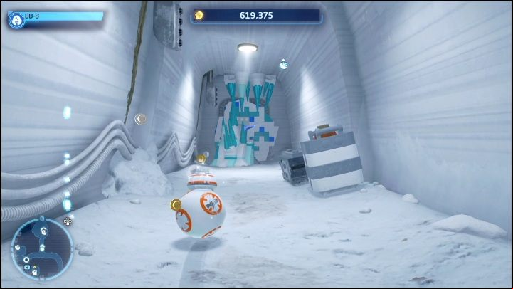Then switch characters to a Scavenger and destroy the barricade blocking the next room with the breaker blaster - LEGO Skywalker Saga: Echo Base - list of all puzzles - Hoth - LEGO Skywalker Saga Guide