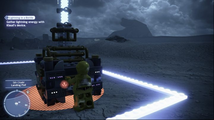 Talk to the quest giver again at the landing field - LEGO Skywalker Saga: Lightning in a Bottle - walkthrough - Ajan Kloss - resistance camp - LEGO Skywalker Saga Guide