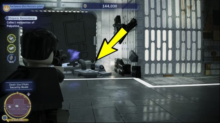 Finally, fly to the crash site on Kef Bir and visit the wreck of the Death Star II - LEGO Skywalker Saga: Emperor er - walkthrough - Exegol - Sith Citadel - LEGO Skywalker Saga Guide